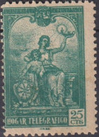 GIROSTAMPS - ESPAÑA - HOGAR DE TELÉGRAFOS  VIÑETA DE 25 CTMOS. - Vignettes De Fantaisie