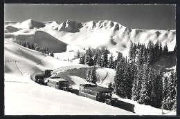 AK Adelboden, Hahnenmoos-Pass, Autoverkehr Nach Geils Im Winter - Adelboden