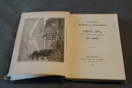 1841,Liège - Spa Et Leurs Environs,complet 152 Pages, 16 Cm. Sur 10,5 Cm. - Historical Documents