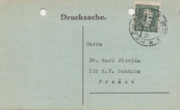 Letter From Kežmark To Prešov, Printed Matter Of Czechoslovakia 1918 - Sonstige & Ohne Zuordnung