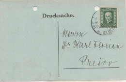 Letter From Kežmark To Prešov, Printed Matter Of Czechoslovakia 1929 - Sonstige & Ohne Zuordnung
