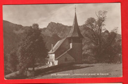 ZZW-33  Rossinière Rossinières  Chapelle Et Dent De Corjeon  Circulé 1913 - Rossinière