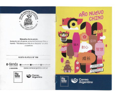 #75410D ARGENTINA 2025 CHINA NEW YEAR CHINOISE SNAKE POST OFFICIAL BROCHURE - Ongebruikt