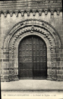 CPA Fresnay Sur Sarthe Le Portail De L Eglise - La Fresnaye Sur Chédouet