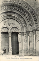 CPA Morlaas Portail De I Eglise - Morlaas