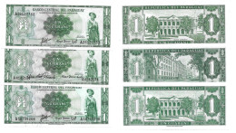 Paraguay 1 Guarani 1952 - UNC / NEUF - 3 Differents - Paraguay
