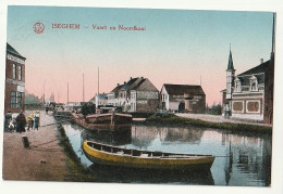 Iseghem Izegem Vaart En Noordkaai Feldpost 1917- Péniche - Izegem