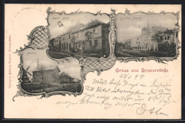 AK Bremervörde, Daetz Hotel, Meierei, Grosser Platz - Bremervoerde