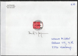 Bertil Skov Jørgensen. Denmark 2008. Fighting Breast Cancer. Michel 1489 On Letter. Signed. - Covers & Documents