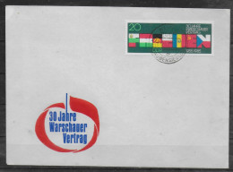 DDR  Lettre 1985 Drapeaux Pacte De Varsovie - Covers