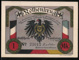 Notgeld Lunderup 1920, 1 Mark, Adler Und Windmühle Mit Dänischer Flagge - Denmark