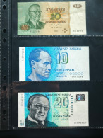 FINLANDE - Lot De 5 Billets (Série Du 10 Au 100 Markkaa) - (1980-1993) - TBE - Finland