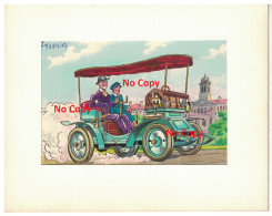 Dupuich J.A: Aquarelle De Peugeot, Tirée D'une Série Sur Les Automobiles. - Altri & Non Classificati