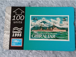 GIBRALTAR - 49 - FFS Savorgnan De Brazza - STAMP - SHIP - 7.000EX. - Gibilterra