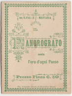 PANOROGRAFO, OSSIA L'ORA DI OGNI PAESE - ING. G. VALLE - NOVARA - Vedi SCANSIONI - Altri & Non Classificati