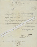 1845 LETTRE CIRCULAIRE ENTETE USINES  St Antoine Sur Ariège Ariège Lalarques &  Fouja V.HISTORIQUE - 1800 – 1899