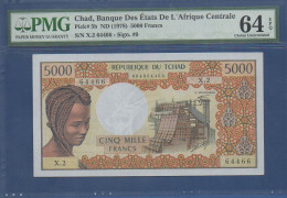 CHAD - P. 5b - 5000 Francs ND (1978) UNC-, S/n: See Photos PMG64 - Tchad