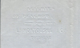 1858 LETTRE Par Louis Montmoussé Toulouse  Mise En Demeure PROJET DE SOCIETE  AVEC ESPY MAITRE DE FORGES Foix Ariège - 1800 – 1899