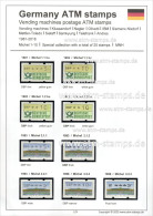 1981-2018 Germany Bund ATM Stamps Complete Collection On Three Album Sheets ** / Automatenmarken - Machine Labels [ATM]