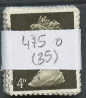Grande Bretagne Lot 1967-70 Y&T N°475 - Michel N°456 (o) - 4p Reine Elisabeth II - Lot De 35 Timbres - Sheets, Plate Blocks & Multiples