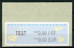 BT4-18  Timbres De Distributeur 1 Vignette TEST    A Saisir !!! - 2000 Type « Avions En Papier »