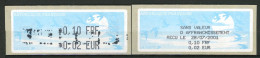 BT4-19  Timbres De Distributeur 1 Vignette Maculée + 1 Reçu  A Saisir !!! - 2000 Type « Avions En Papier »