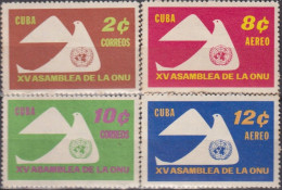 GIROSTAMPS.- CUBA CORREO AÉREO - XV ASAMBLEA DE LA ONU    SELLOS NUEVOS - Luftpost