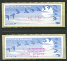 BT4-20  Timbres De Distributeur 1 Vignette +  Reçu Impression Rouge Sans Légende    A Saisir !!! - 1990 Type « Oiseaux De Jubert »