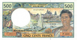 F.P.T. P1d 500 FRANCS 1985 Issued 1992 Signature 8      AU++/UNC. - French Pacific Territories (1992-...)