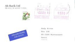 Finland Cover With Stamp And Machine Stamps 0030 And 0200 P, Bird, Special Cancellation, 1992 - Briefe U. Dokumente