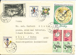 Czechoslovakia Cover Sent To Germany 5-9-1975 Topic Stamps - Briefe U. Dokumente
