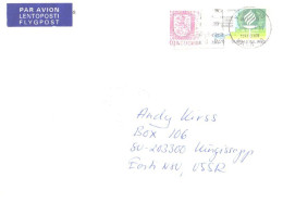 Finland Cover With Stamps And Special Cancellation, Coat Of Arm, Jyvaskyla, 1987? - Briefe U. Dokumente