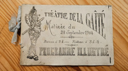 1904 Théâtre De La Gaîté Programme Illustré  Au Dos Belzebuth - Programmi