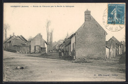 CPA Oisemont, Entrée De La Ville Par La Route De Sénarpont - Oisemont