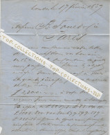 1859 De Londres Banque  C.J. Hambro & Son Pour B. Fould Banque Judaica Famille Fould Paris - Reino Unido