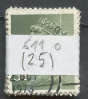 Grande Bretagne Lot 1970-80 Y&T N°611 - Michel N°567 (o) - 3,5p Reine Elisabeth II - Lot De 25 Timbres - Sheets, Plate Blocks & Multiples