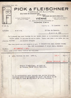 WIEN - Facture 1935 - Fabrique De Bijouterie, Boutons De Manchettes Etc..- PICK  & FLEISCHNER - Oostenrijk