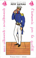 Carte Decoupage Collection Petit Bateau Epoque Charles X Aspirant Militaria - Other & Unclassified