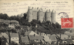 CPA Luynes Le Chateau Et Le Village - Luynes