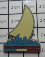512A Pin's Pins / Beau Et Rare / SPORTS : BATEAU EFV ECOLE FRANCAISE DE VOILE Variante Blanche, Par DECAT - Zeilen
