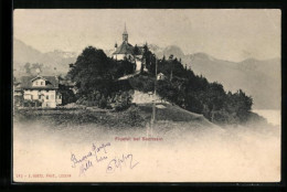 AK Flüehli B. Sachseln, Ortspartie Mit Kirche - Sachseln
