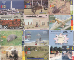 Uruguay, 12 Different Cards, Lighthouse, Birds, Animals, Frogs, Olympics, 2 Scans. - Uruguay