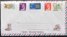 ESPAGNE Lettre  Roi   Carlos Ier Europa Leon Drapeaux - Covers
