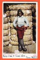 23956 /  Négritude I WASN'T BORN To LABOR Travail Enfant Noir Balle Coton 1902 à PUECH Rue  Focillon Paris M.L MILHAU - Black Americana