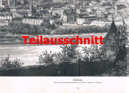D1 146 Kirchner: Salzburg Berge Riesendruck 54x40 Cm HS 1891!! - Autres & Non Classés