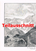 D1 147 A Tony Grubhofer: Magdeburger Hütte Riesenbild 40 X 28 Cm Druck 1891!! - Autres & Non Classés