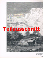 D1 149 Haubtmann: Monte Rosa Dorf Alm Wallis Riesenbild 1891!! - Autres & Non Classés