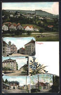 AK Trogen, Zellweger`sche Kinderkuranstalt, Kirchenplatz, Bahnhof - Trogen