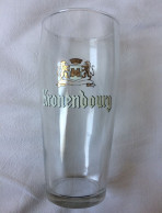 Verre à Bière Kronenbourg 25 Cl Logo Blanc Et Or - Année 1970 - 1980 - Glasses