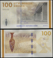 Denmark. 100 Kroner. (20)09 (2010) Unc. Banknote Cat# P.66a Sign2 - Denmark